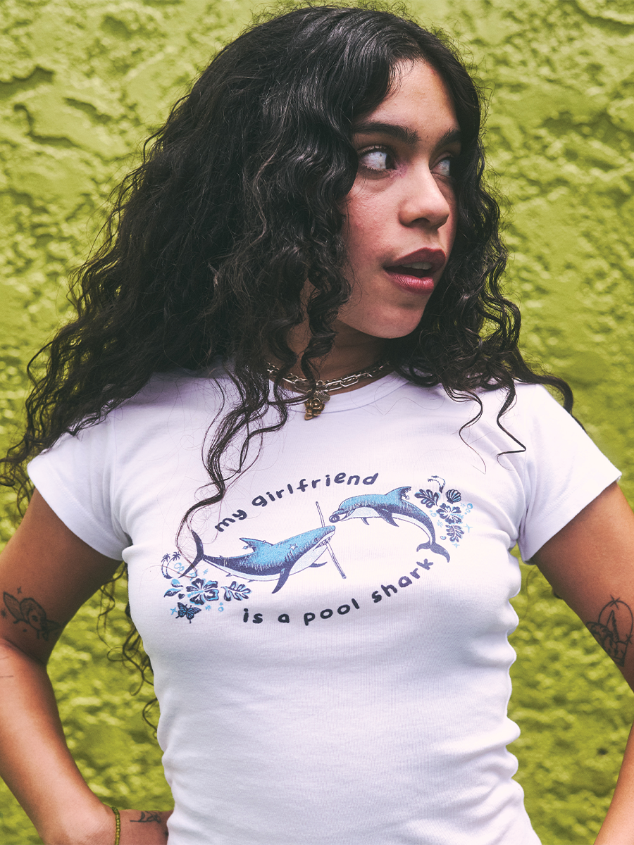 MY GF IS A POOL SHARK Baby Tee